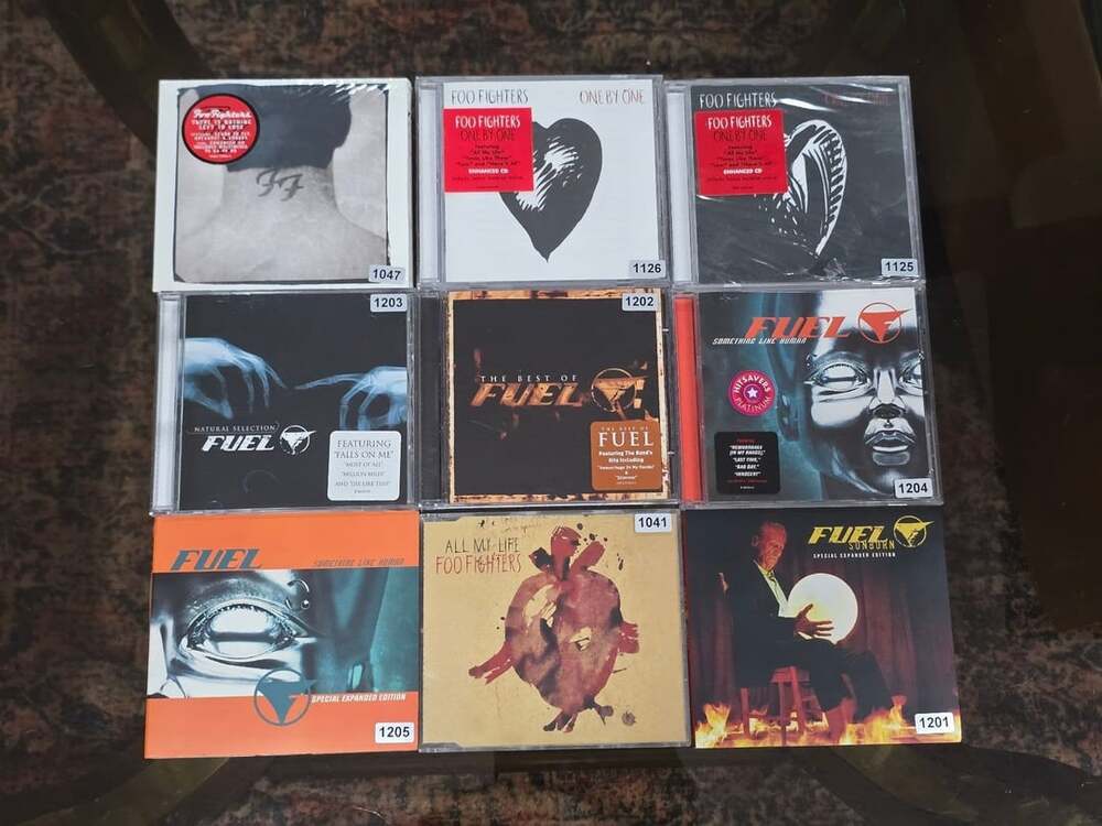 Fuel + Foo Fighters 9 CD Lot Natural Selection One by One Something Like Human